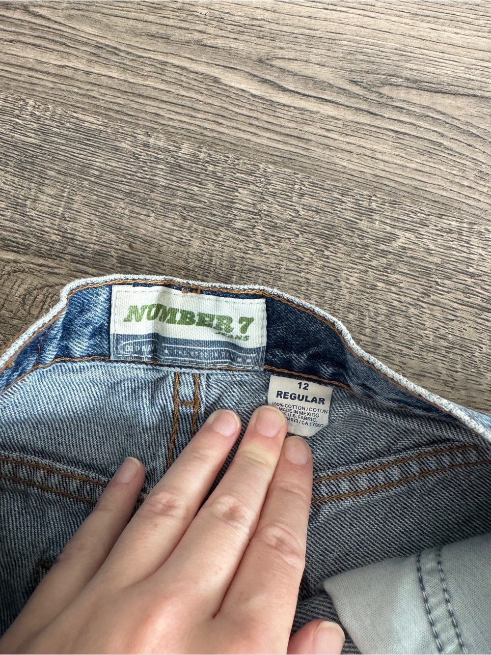 Old Navy Light Blue High-Rise Frayed Denim Shorts - Picture 5 of 6